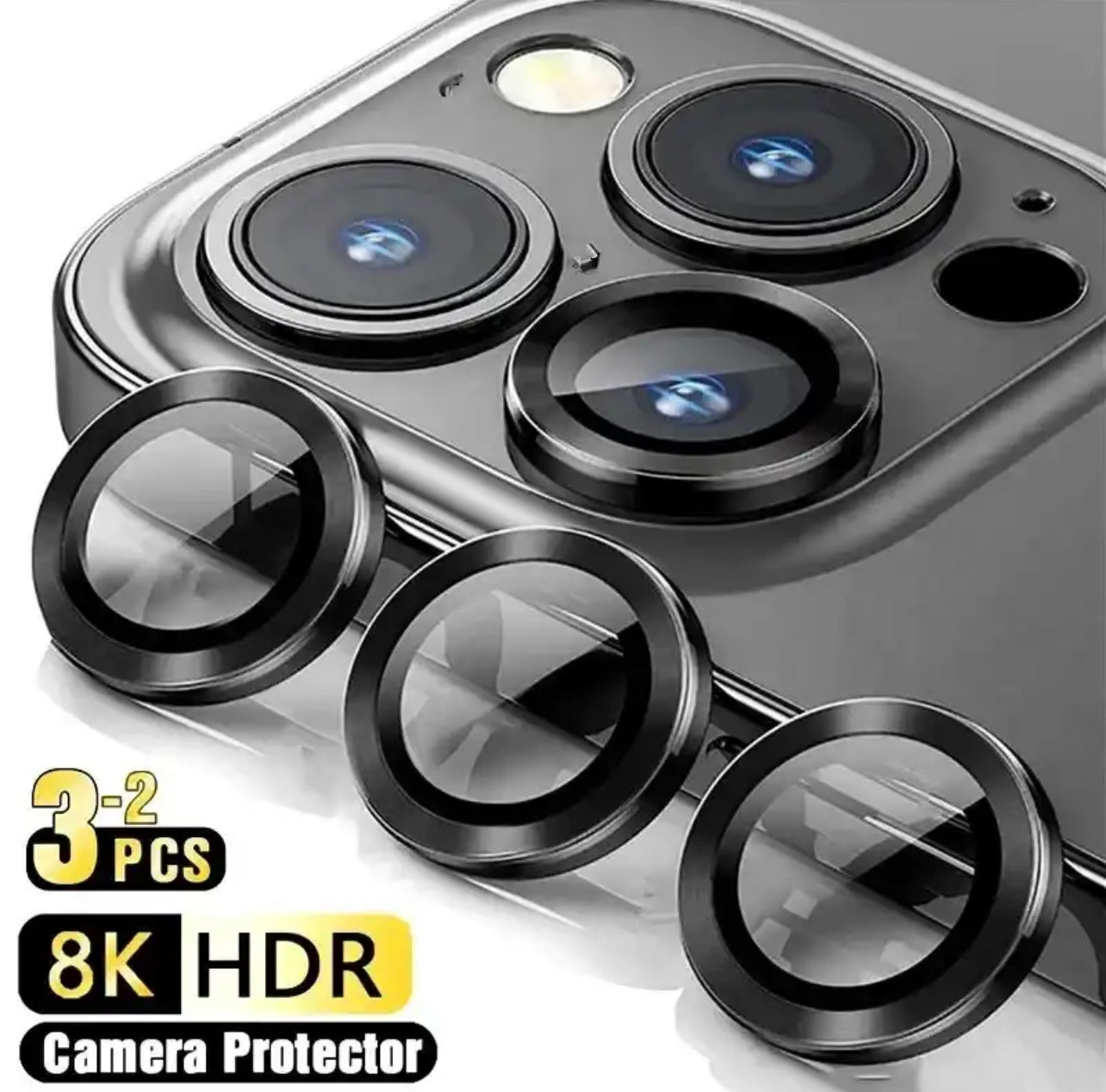 PJun Branded Premium Eagle-Eye Style 9H Camera Lens Protector- 1pk for iPhone Models PJun Branded Premium Eagle-Eye Style 9H Camera Lens Protector- 1pk for iPhone Models